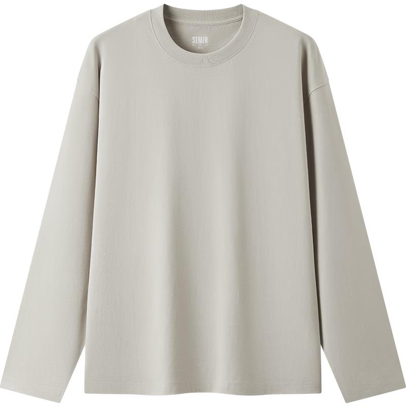 Semir Men's Long-Sleeve Basic Pure Cotton T-Shirt