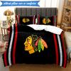 3PCS Blackhawks Printed Bedding Set For Bedroom dormitory,  Includes 1 Duvet Cover & 2 Pillowcases for All Seasons Home Decor Fan gifts