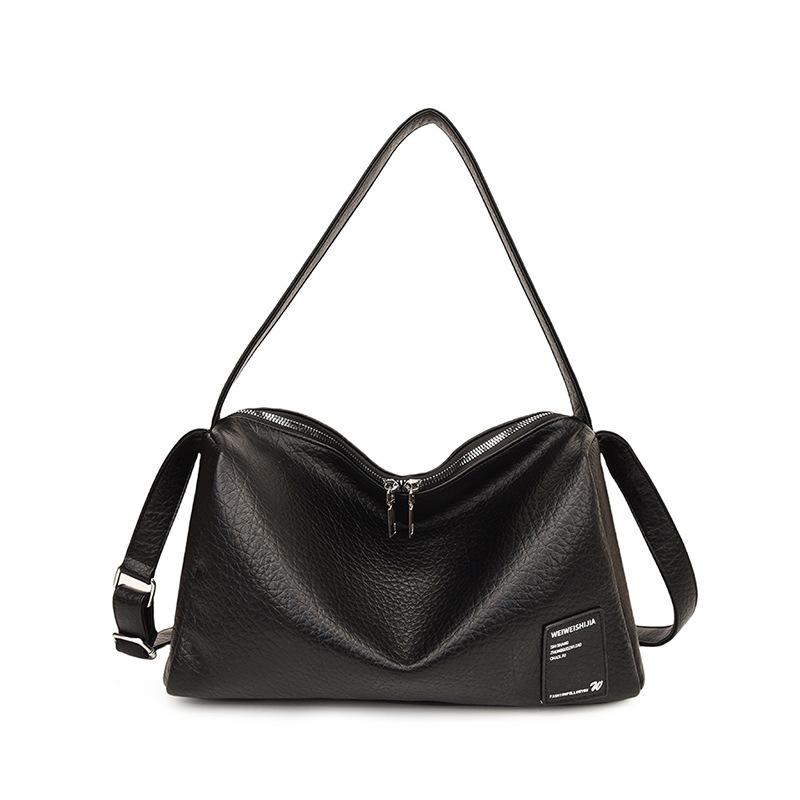 Сумка Женская Новая Модная Сумка Многофункциональная Вместительная Сумка Мессенджер чёрный