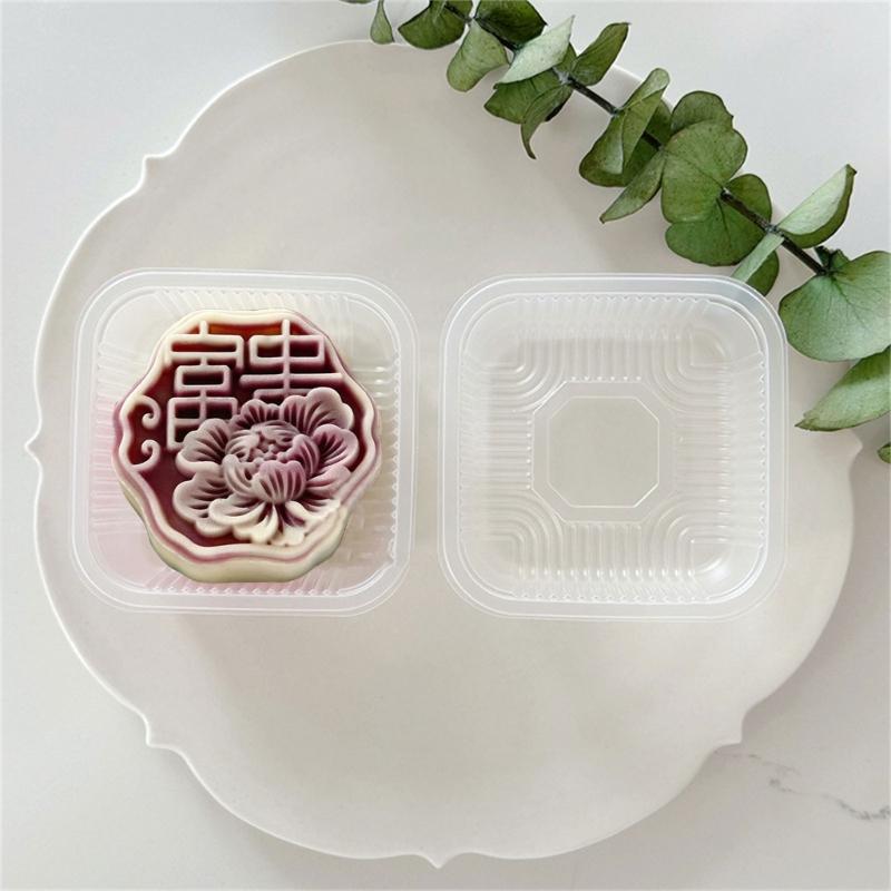 MidAutumn Festival Moon Cake Maker 3D Flower Pattern Moon Cake Molds Cookie Stamp Hand Press Cookie Dessert Cutter