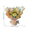 Gypsophila Crochet Flower Bouquet Decor Table Centerpiece Ornament Decorative for Graduation Mother's Day Wedding New Year Her