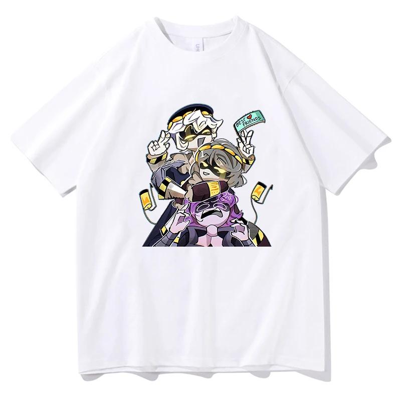 2024 Anime MURDER DRONES BEST FRIENDS T-shirt Funny Manga Graphic Print Tee Shirt Unisex Women Cotton T-shirts  Gothic Streetwear