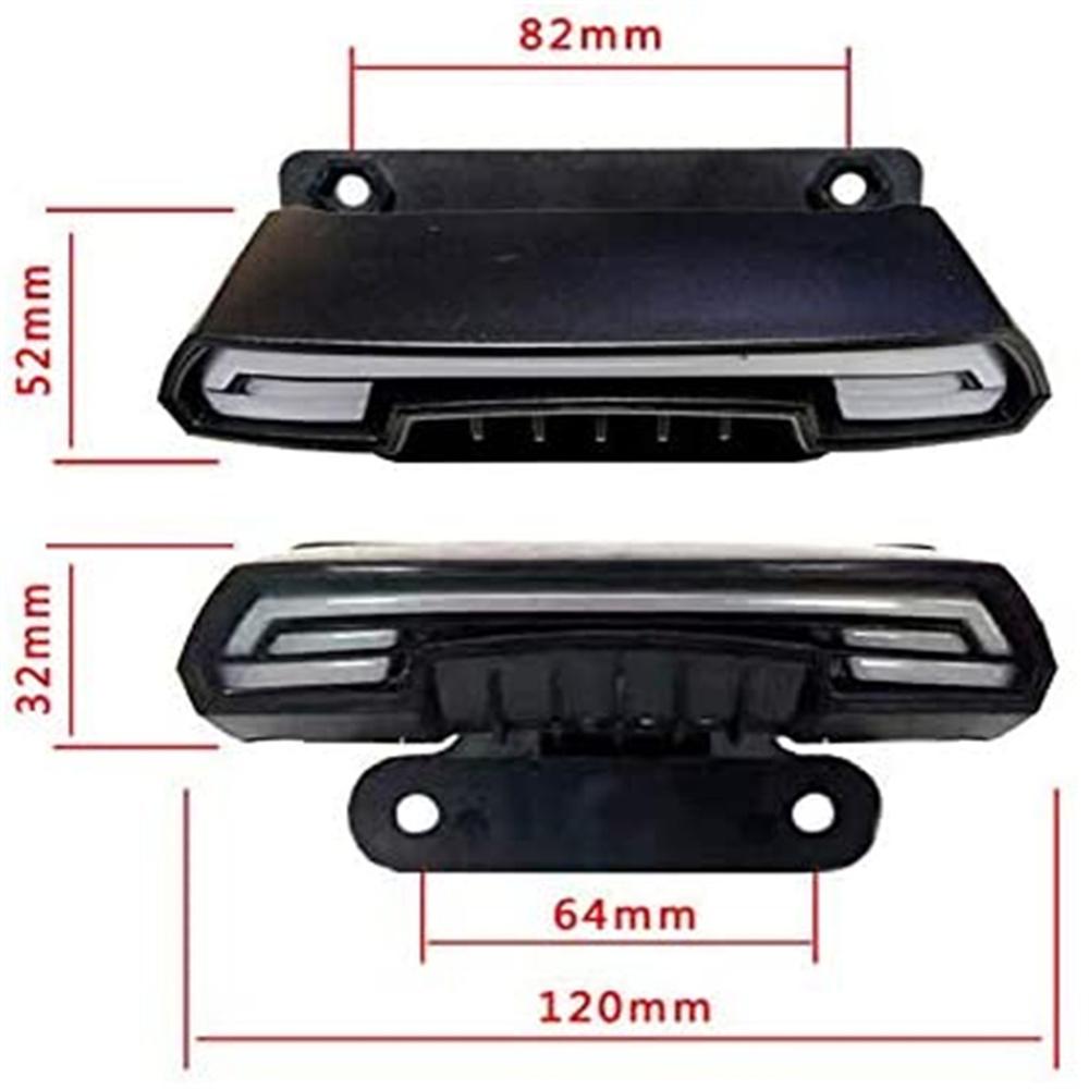 Motorcycle Light Tail Rear Brake Stop Double Flash Warning Dynamic Turn Signal