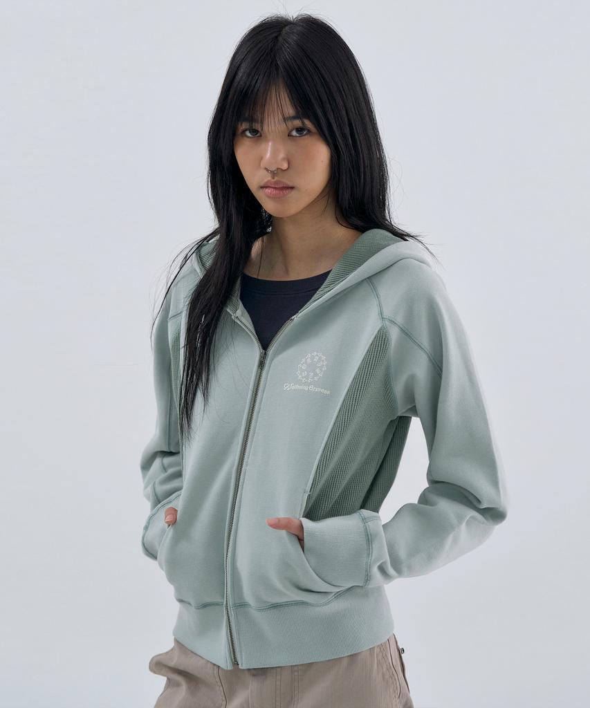 Wellbeing Express Waffle Hoodie Mint