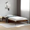Vidaxl Bed Frame, Smoked Oak, 90X200 Cm, Wood-Based Material