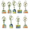 Korean Traditional Character Tourist Attraction Hanbok Acrylic Keychain (9 pcs)