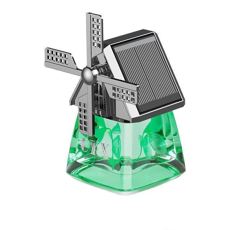 

Солнечная автомобильная ароматерапия, автомобильный флакон для духов, удаление запаха автомобиля, прочный легкий аромат, украшения для солнечной ветряной мельницы, ароматерапия зелёный