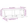 Wall Mounted TV Cabinet Smoked Oak 98 x 31 x 30 cm