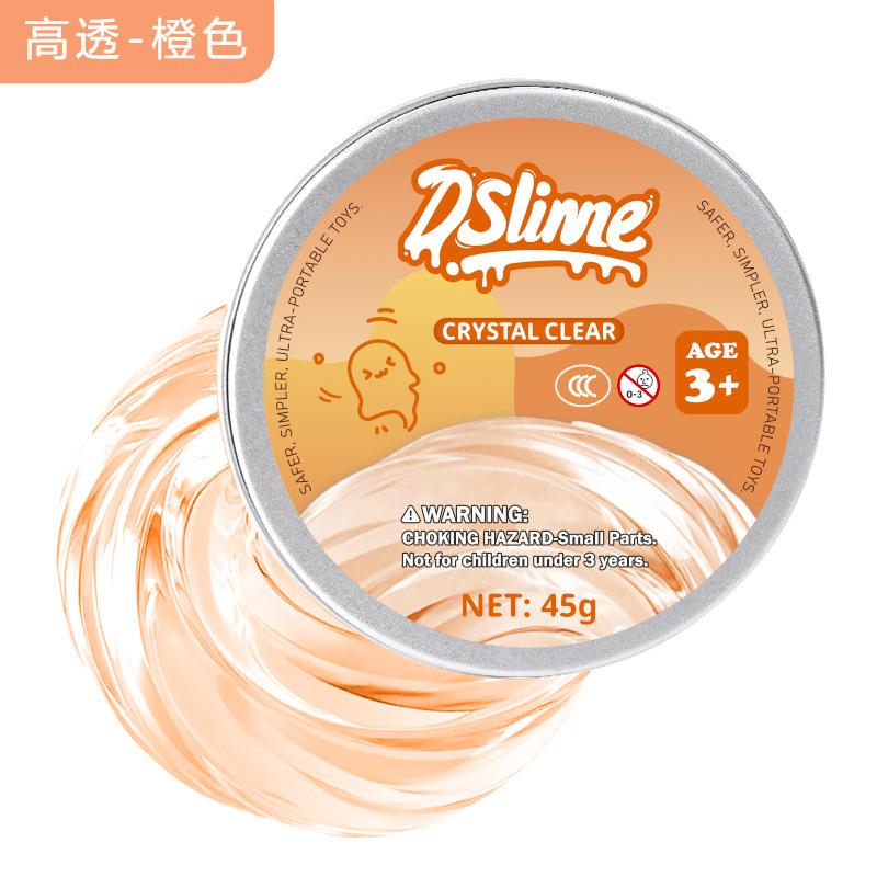 Liquid Glass Slime Non Newtonian Fluid Bounce Putty Clear Crystal Texture Safe Kids Toy Stress Relief Sensory Play 45g