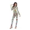 New rose human skeleton stage performance clothing tight elastic one-piece clothing -0