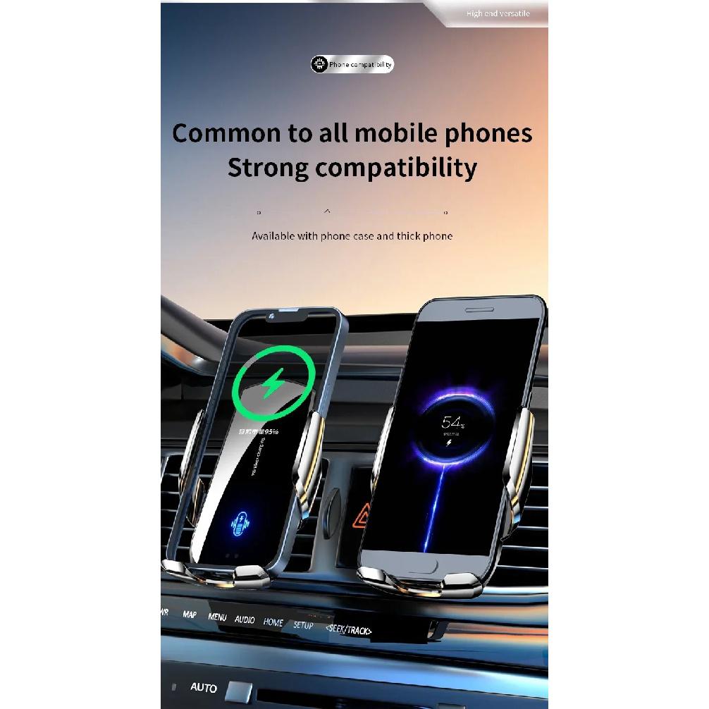 Car Wireless Charger Automatic Car Phone Holder Infrared Induction for iPhone 14 13 12 Xiaomi Samsung 15W Fast Charging Station