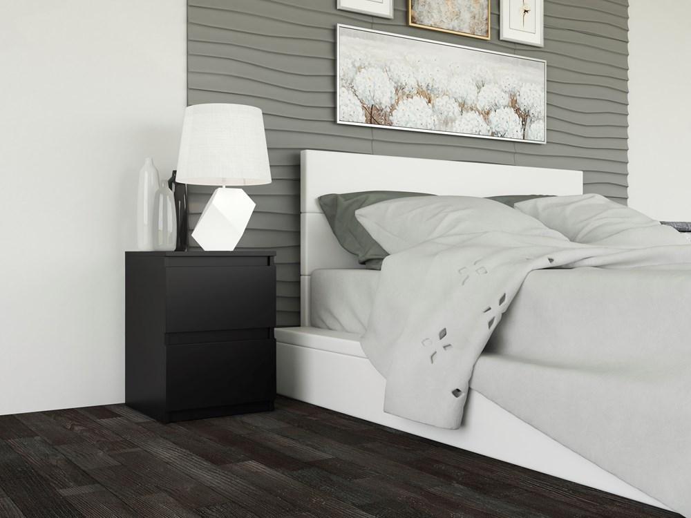 MALWA M2 BEDSIDE CABINET - BLACK