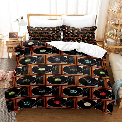 Digital Printing, Music Style Home Textile Three-Piece Set