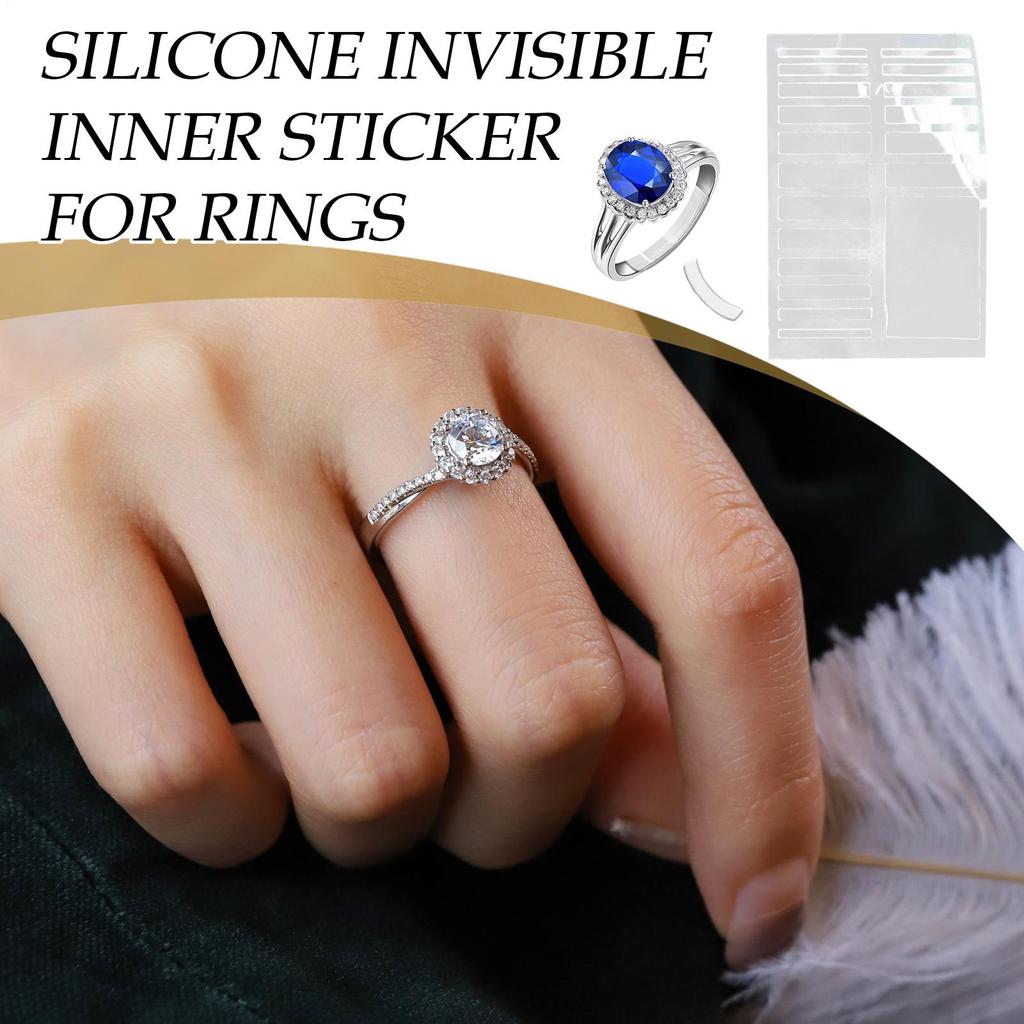 Unsichtbarer Ringgrößenversteller 19 Stück/Set Silikon-Ringgrößenversteller Transparenter Enger Ringstraffer Fingerring-Größenreduzierer