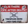 Warning Beware Metal Tin Signs Plaque Wall Decoration Vintage Art Posters Iron Painting for Man Cave Home Cafe Garden Club Bar