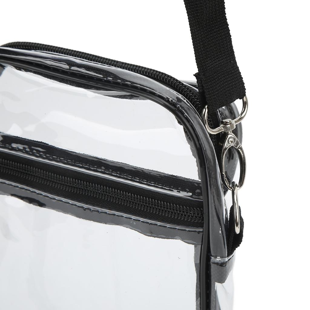 Clear Messenger Bag Stadium Approved Transparent PVC Shoulder Bag for Work Business