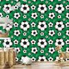 Soccer Ball Wallpaper On a Green Background for the Living Room and Bedroom 50x1000