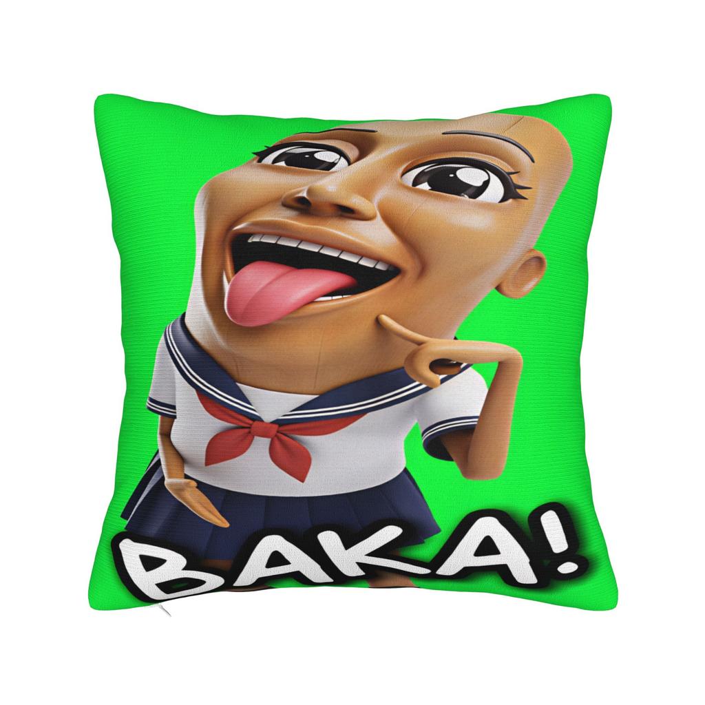 Tung Waving Hand Holding Pillow Case Square Pillow Cover Kawaii Pillowcases For Living Room Bed Chair