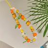 Phone Case Lanyard Handmade Diy Beaded Camera Chain Cute Small Fresh Earphone Cover Mobile Phone Anti-Lost Rope Wristband