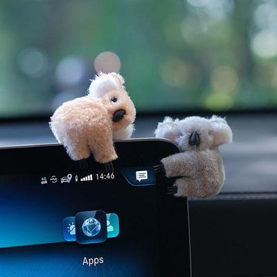 Mini Plüschtier Koala Koala Plüschtier Niedlicher Koalabär Plüschpuppe Autoinnendekoration Rucksackanhänger Armaturenbrettschmuck