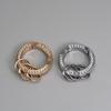 Rhinestone Spring Coil Car Keychain with Horseshoe Buckle - Personalized Zinc Alloy DIY Accessory