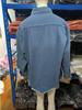 Women's Frayed Hem Denim Shirt Jacket - European & American Street Style for Autumn/Winter.