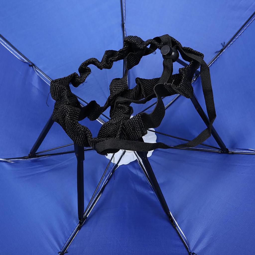 77cm Sunscreen Windproof Head Mounted Umbrella Top Folding Hat Umbrella