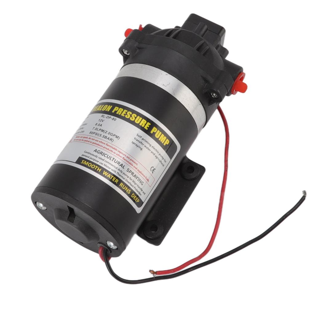 12V DC Hochdruck Membran Pumpe Horizontale Selbstansaugende Pumpe Roller Wasserreiniger Spray Wasser