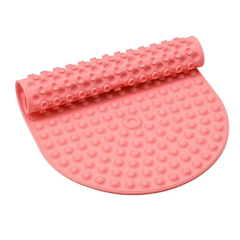 Silikonbubbelbadmatta Baby Spädbarn Badmatta Badkar Badrum Halkfri Matta Mjuk Badrumsmatta Duschmatta