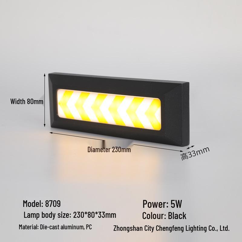 Waterproof LED Step Light for Outdoor Ramps & Corners, Die-Cast Aluminum Plinth Light
