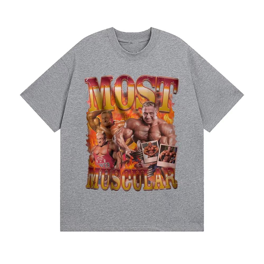 Markus Ruhl Gym Funny Meme T Shirt Unisexs Vintage High Quality Fashion Tshirts Unisex Casual Cotton Short Sleeve Tshirt Streetwear