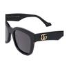 Gucci Square Acetate Sunglasses With Integrated Nose Pads Unisex Sunglasses Black GG0998S