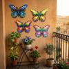 4 stuks Metalen Vlinder Muurkunst Multifunctioneel Vlinder Muurhanger Vlinder Muurdecor Tuin