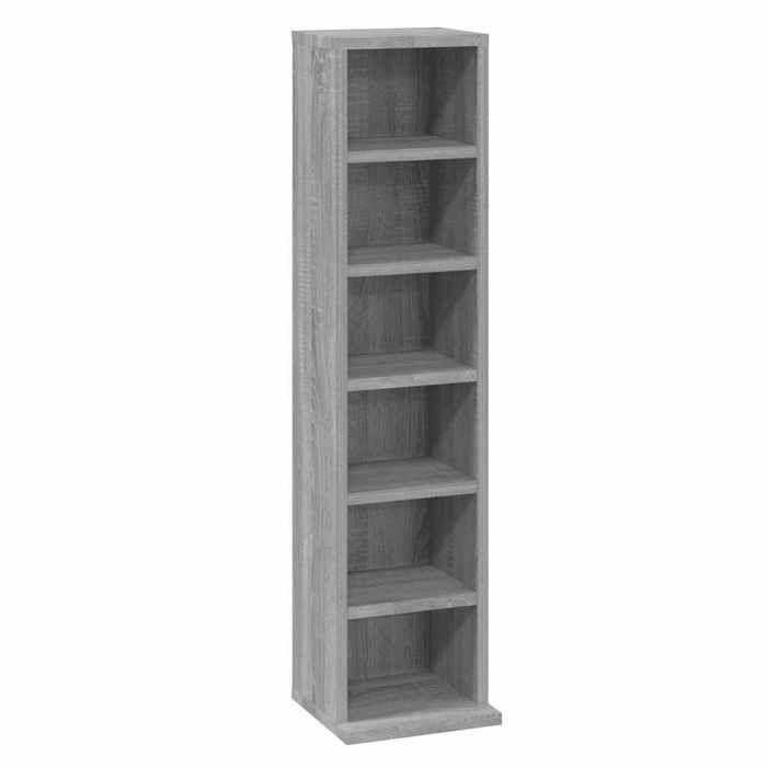 VidaXL CD Cabinet Sonoma Grey 21x20x88 Cm Engineered Wood 815073