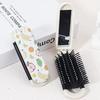 1 Piece of Compact Air Cushion Comb with Multiple Fruit Patterns and Mirror - Foldable and Portable Design
