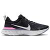 Nike React Infinity Run Schwarz Fußballgrau Pink Sneaker DZ3014-001