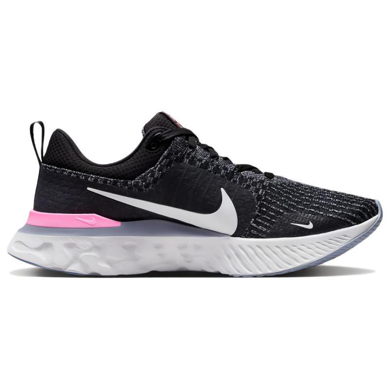 Nike React Infinity Run Schwarz Fußballgrau Pink Sneaker DZ3014-001