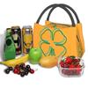 Shamrock Blur Lunch Bag St Patricks Day Cute Lunch Box Outdoor Picnic Insulated Tote Food Bags Oxford Designer Cooler Bag