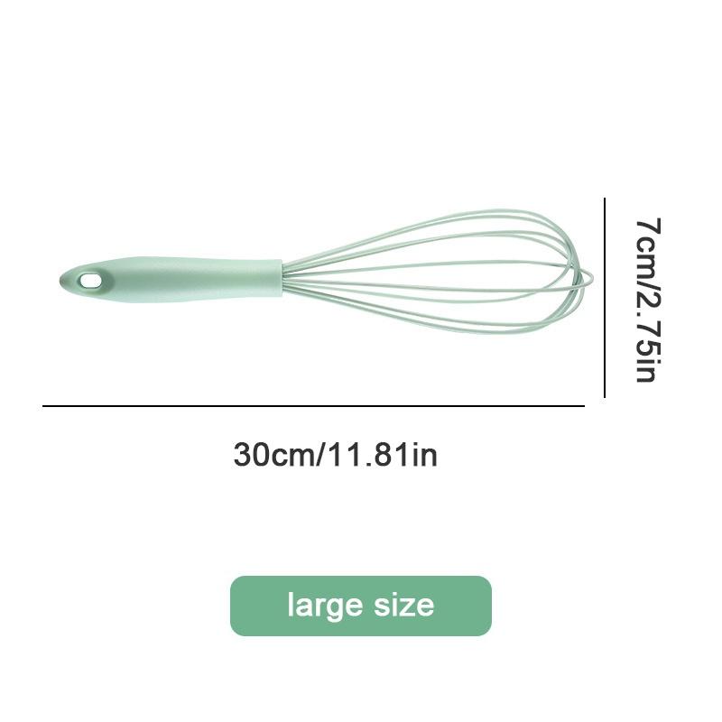 Manual Egg Beater Plastic Silicone Whisk Cream Mixer Stirring Mixing Whisking Egg Tools Household Kitchen Baking Tool