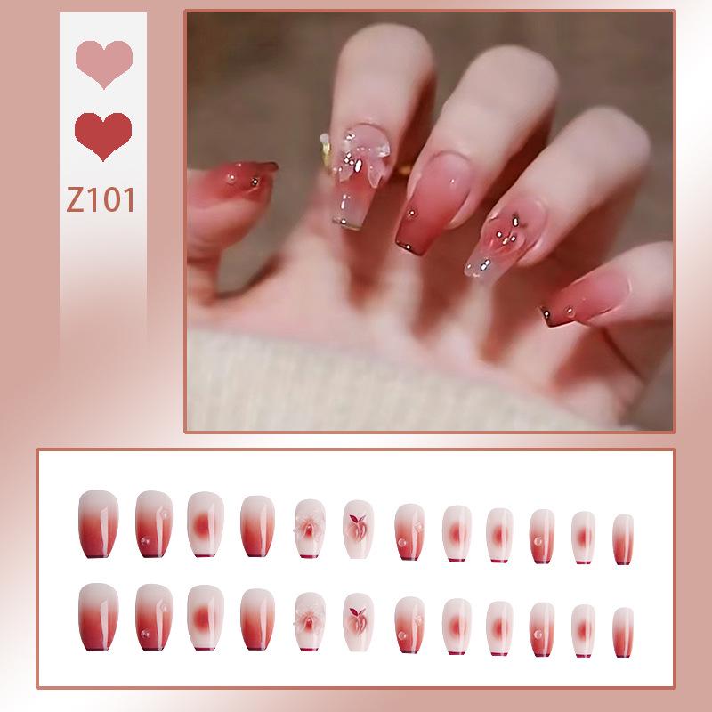 Handmade Press-On Nails – Crushed Diamond Butterfly Glitter Tips Collection