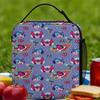 Mega Man Lunch Bag  Cute Lunch Box Office Portable Tote Food Bags For Women Oxford Graphic Design Cooler Bag