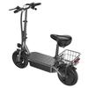 iScooter F2 Electric Scooter with Seat & Rear Basket, 500W Motor, 36V 7.8Ah Battery, 10 inch Tires, 30km/h Max Speed, 30km Range