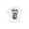 Stussy Short Sleeve T-Shirt Teens Loose Fit 270g Cotton Round Neck Casual Wear