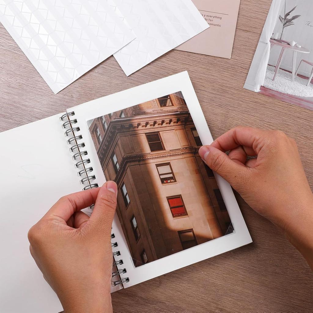 10/20/30 PCS Self-Adhesive Photo Corners – Clear Acid-Free Removable Hold for Scrapbooks, Journals & Memory Albums