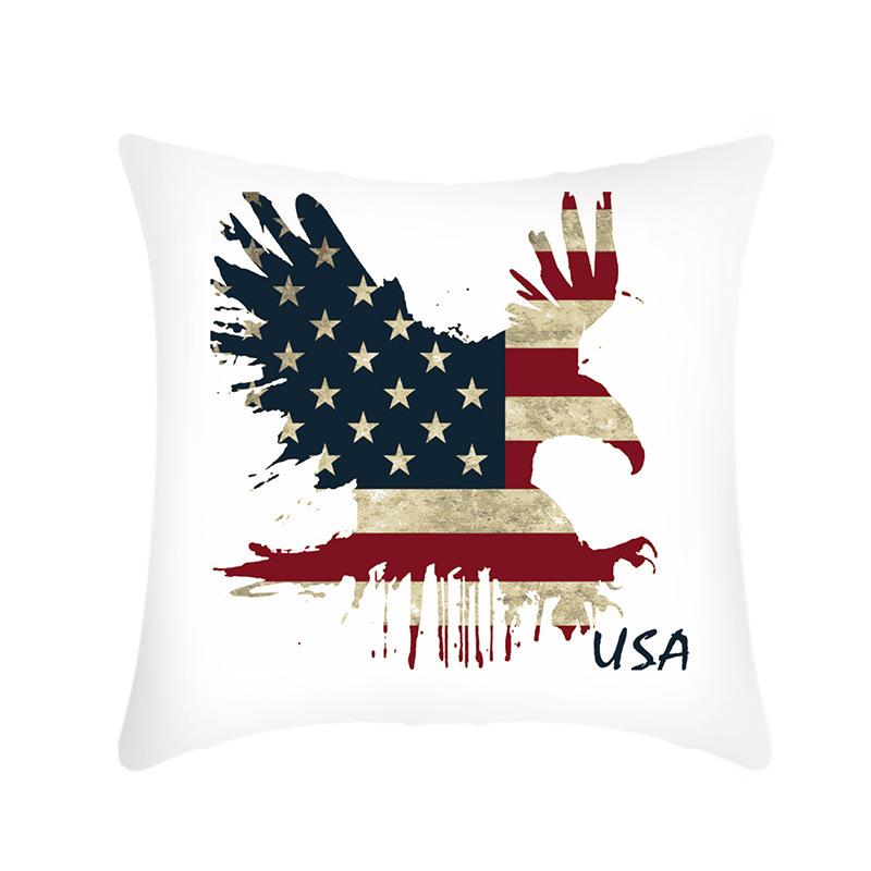 New Style Pillow Statue of Liberty Bald Eagle Printed Plush Sofa Pillow