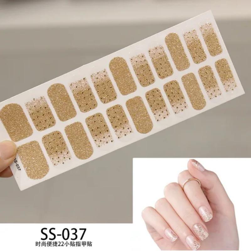 

1 шт. самоклеящиеся градиентные полоски для лака для ногтей, стеклянные алмазные обертывания для ногтей, наклейки, водонепроницаемые и защищающие окружающую среду, накладки для ногтей для беременных женщин