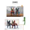 Colorful Standing French Bulldog Resin Statue Decoration, Pet Dog DIY Graffiti Crafts, Desktop Animal Statue Ornament.