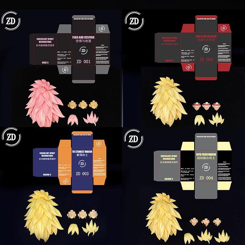 New Zd Studio Dragon Ball Shf Super Saiya Ssj3 Vegito Bardock Son Goku Goku Black Gogeta Head Accessories Kit Birthday Toy Gifts