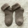 Dicke, aufgebürstete Plüsch-Wintersocken für Damen - Große Größe, Warme Ski- und Bodensocken, Geeignet für jedes Wetter, Gemütliche Schlafsocken