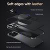 For iPhone 15 Pro Case Compatible with MagSafe Leather TPU Back Cover with Hidden Kickstand